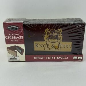 Folding Knob & Heel Cribbage Game - Front Porch Classics - Great For Travel Y4